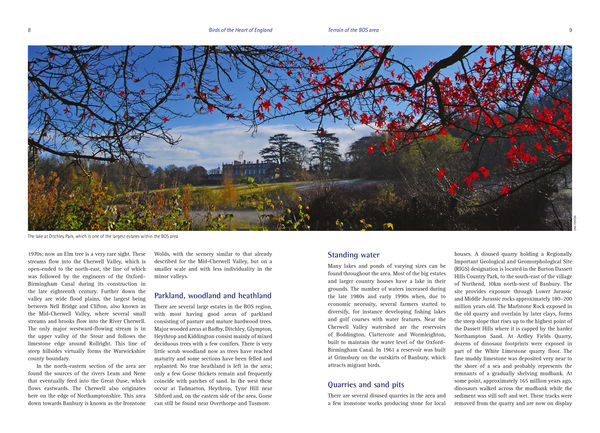 Sample spread from Birds of the Heart of England
