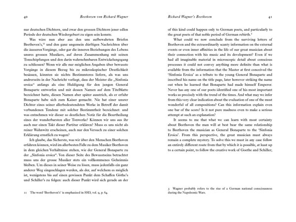 Sample spread from Richard Wagner’s <em>Beethoven</em> (1870): A New Translation