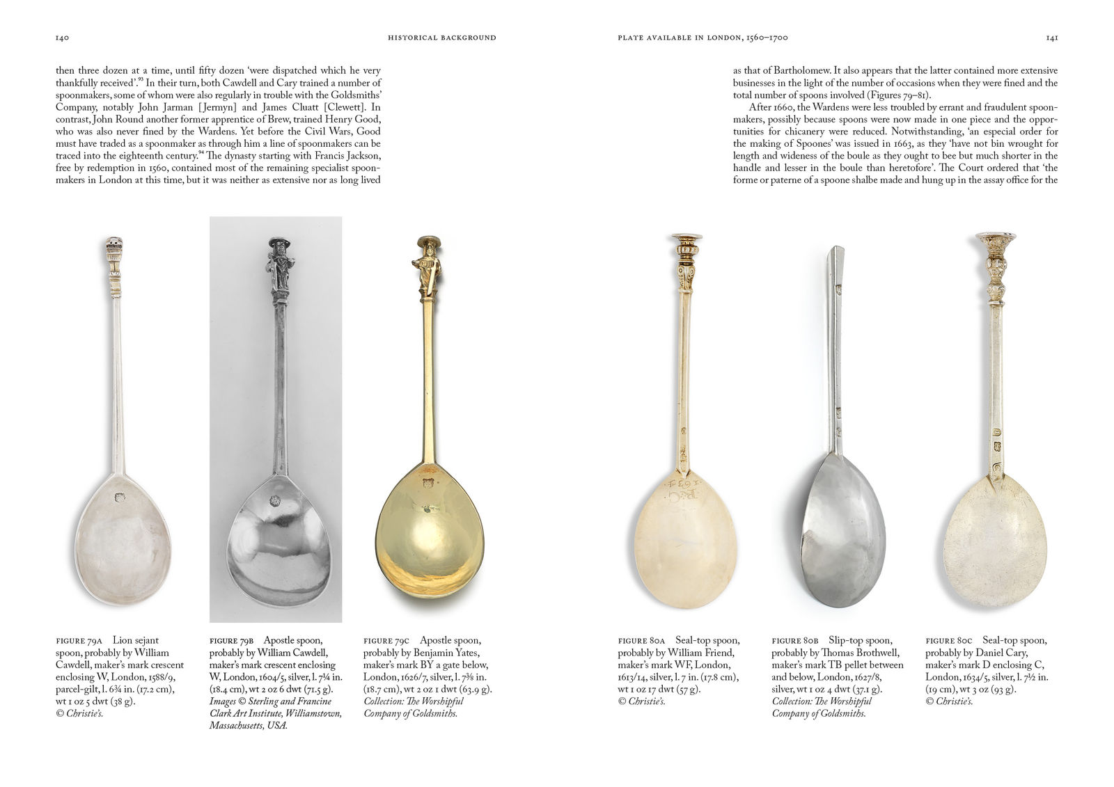 Sample spread from Silversmiths in Elizabethan and Stuart London: Their Lives and Their Marks