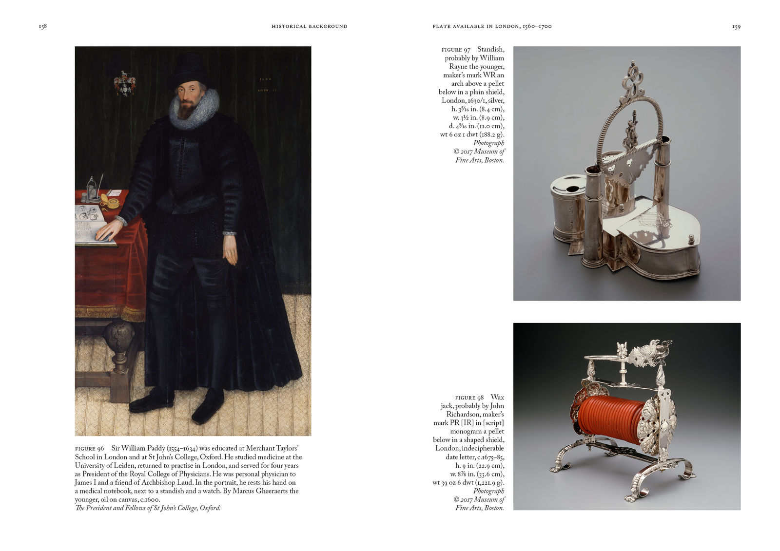 Sample spread from Silversmiths in Elizabethan and Stuart London: Their Lives and Their Marks