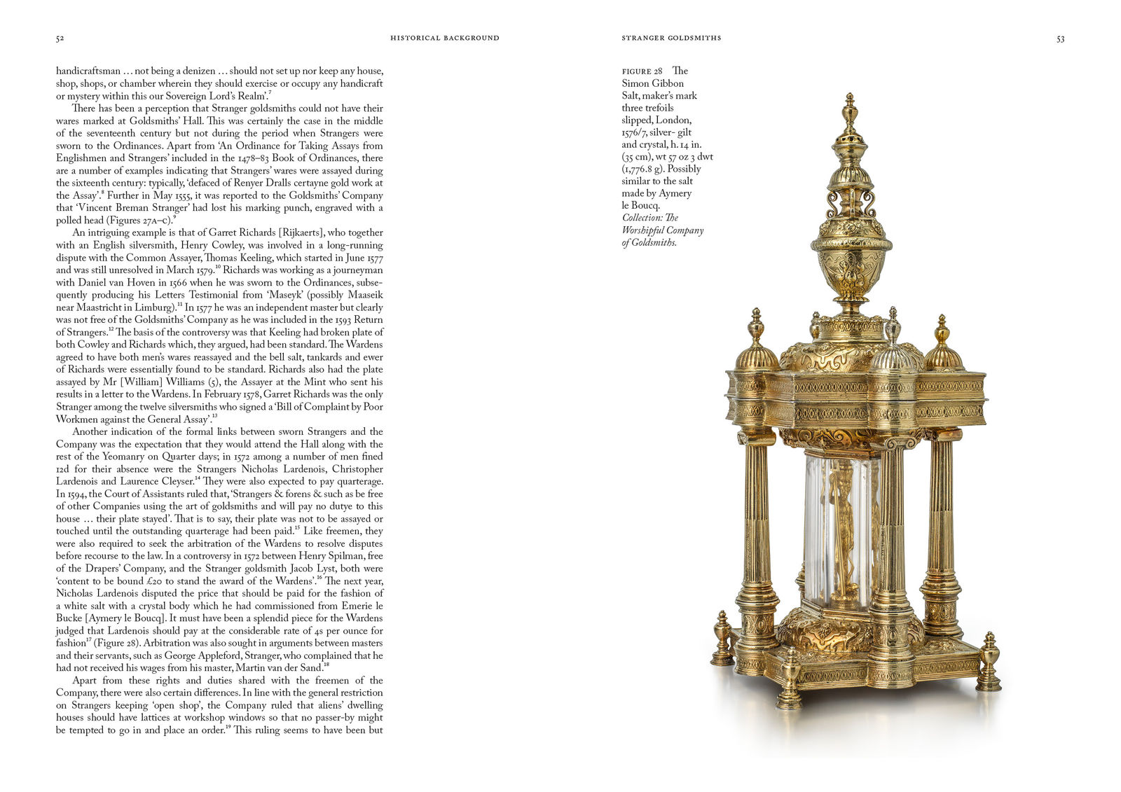 Sample spread from Silversmiths in Elizabethan and Stuart London: Their Lives and Their Marks