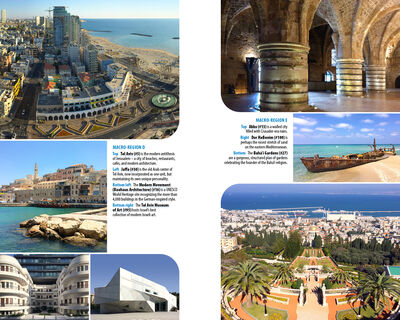Sample spread from BUCKET! Guide to the Holy Land